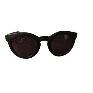 Crap Eyewear The T.V. Eye Sunglasses Matte Black Dagger Hardware Round Frames